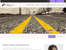 Tablet Screenshot of empowermentprogram.org